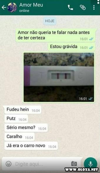 Trollando os homens com falsa gravidez pelo WhatsApp 121