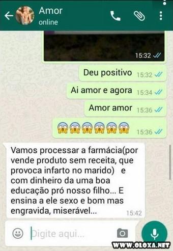 Trollando os homens com falsa gravidez pelo WhatsApp 131