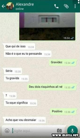 Trollando os homens com falsa gravidez pelo WhatsApp 61