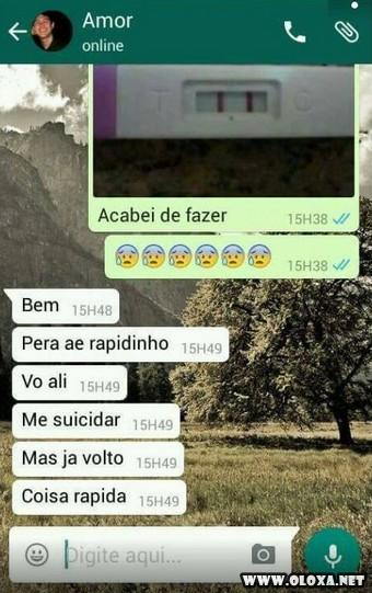 Trollando os homens com falsa gravidez pelo WhatsApp 71