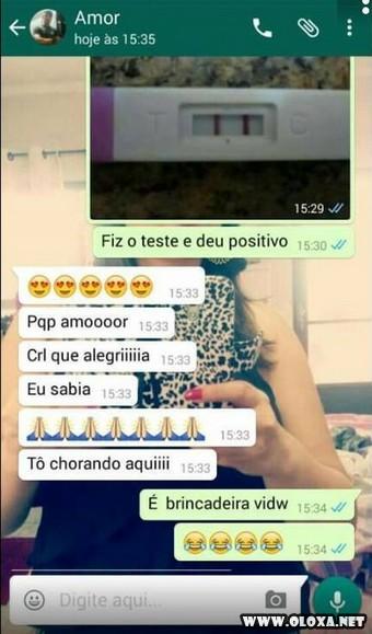 Trollando os homens com falsa gravidez pelo WhatsApp 81