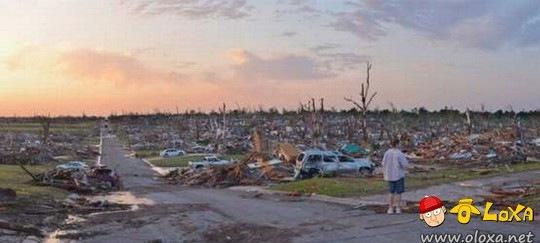 De normal a devastado em minutos.