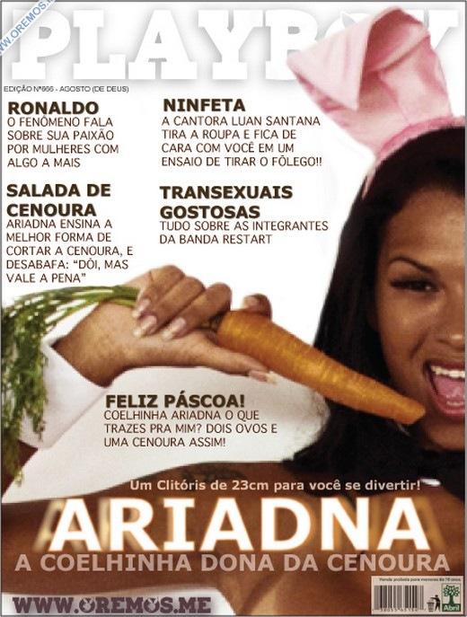 Capa da Playboy da Ariadna