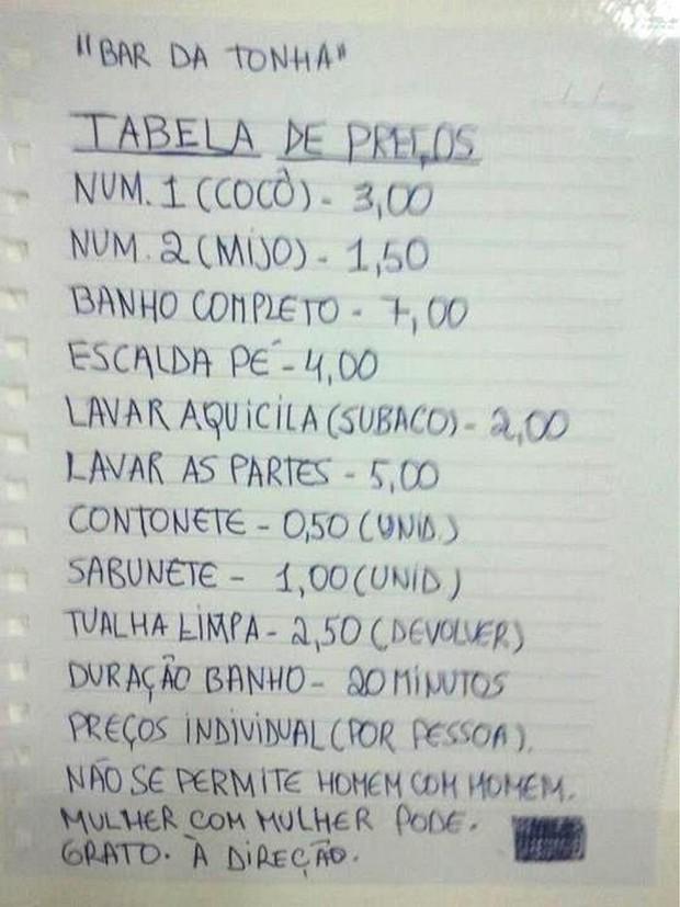 Cocô por R$3,00 e moral por zero.