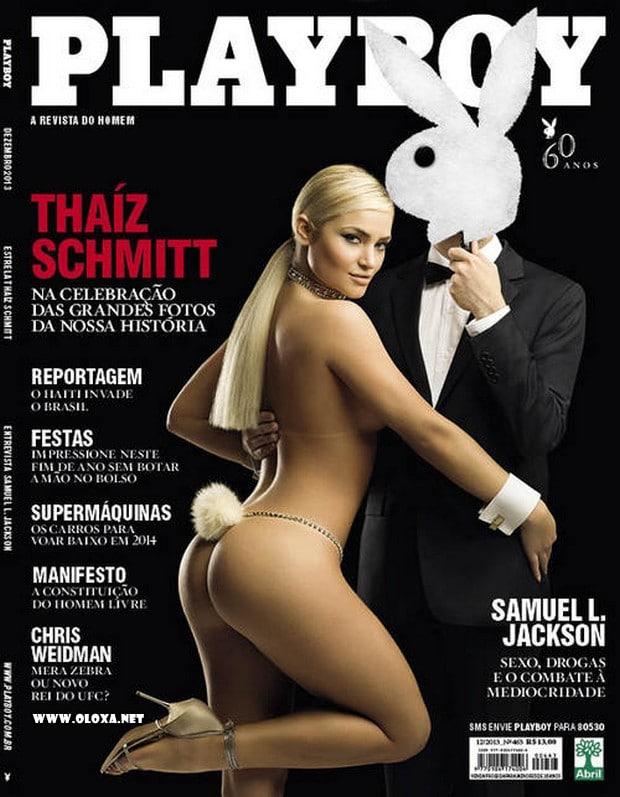Thaíz Schmitt pelada e provocante na Playboy especial de dezembro de 2013