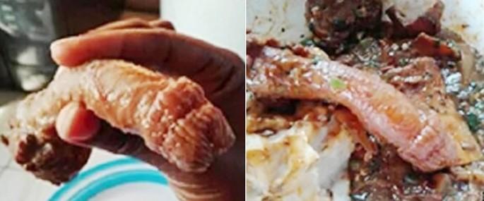 Cliente encontra pênis humano em sopa