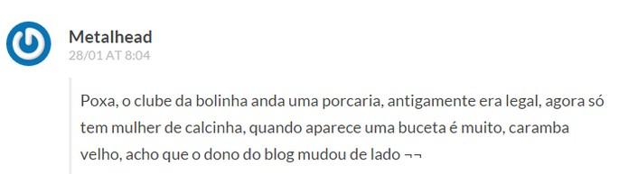 comentario clube da bolinha