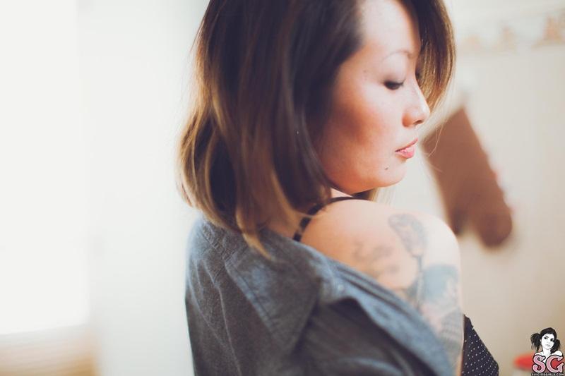 Japa gostosa da buceta depilada nua