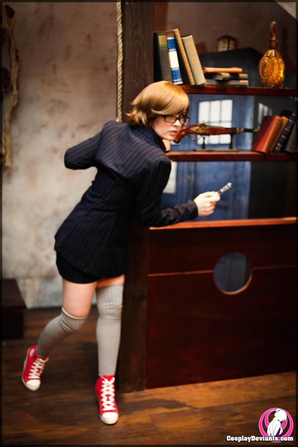 Cosplay nerg moreninha gostosa nua