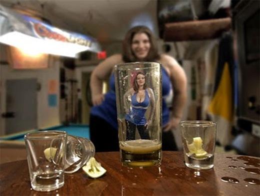 ilusao de otica alcool