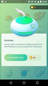 incense pokemon go