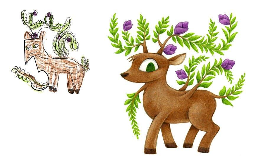 Conheça o ilustrador que recria desenhos feitos por crianças