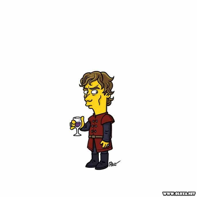 personagens de game of thrones estilo os simpsons 10