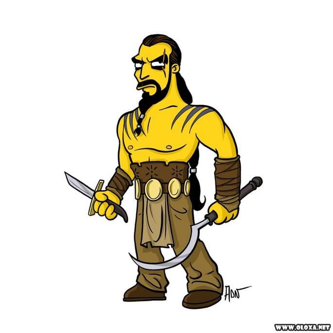 personagens de game of thrones estilo os simpsons 12