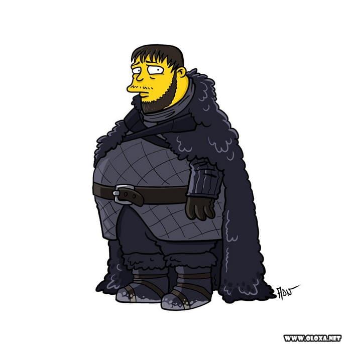 personagens de game of thrones estilo os simpsons 3