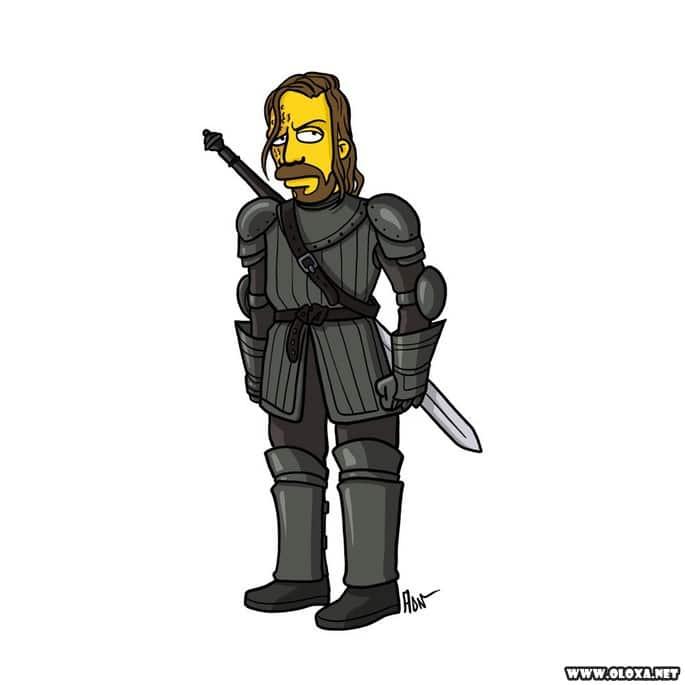 personagens de game of thrones estilo os simpsons 5