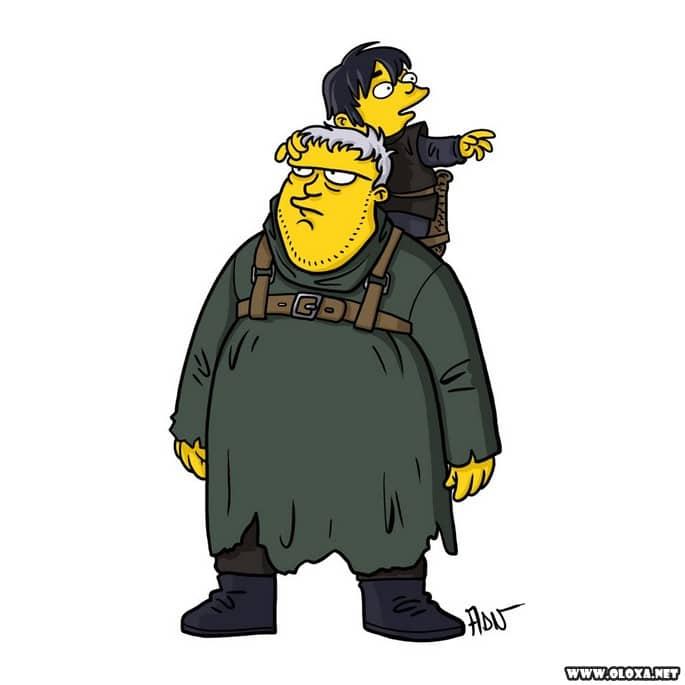 personagens de game of thrones estilo os simpsons 7