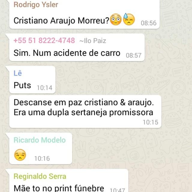 Sobre a morte do Cristiano Araújo