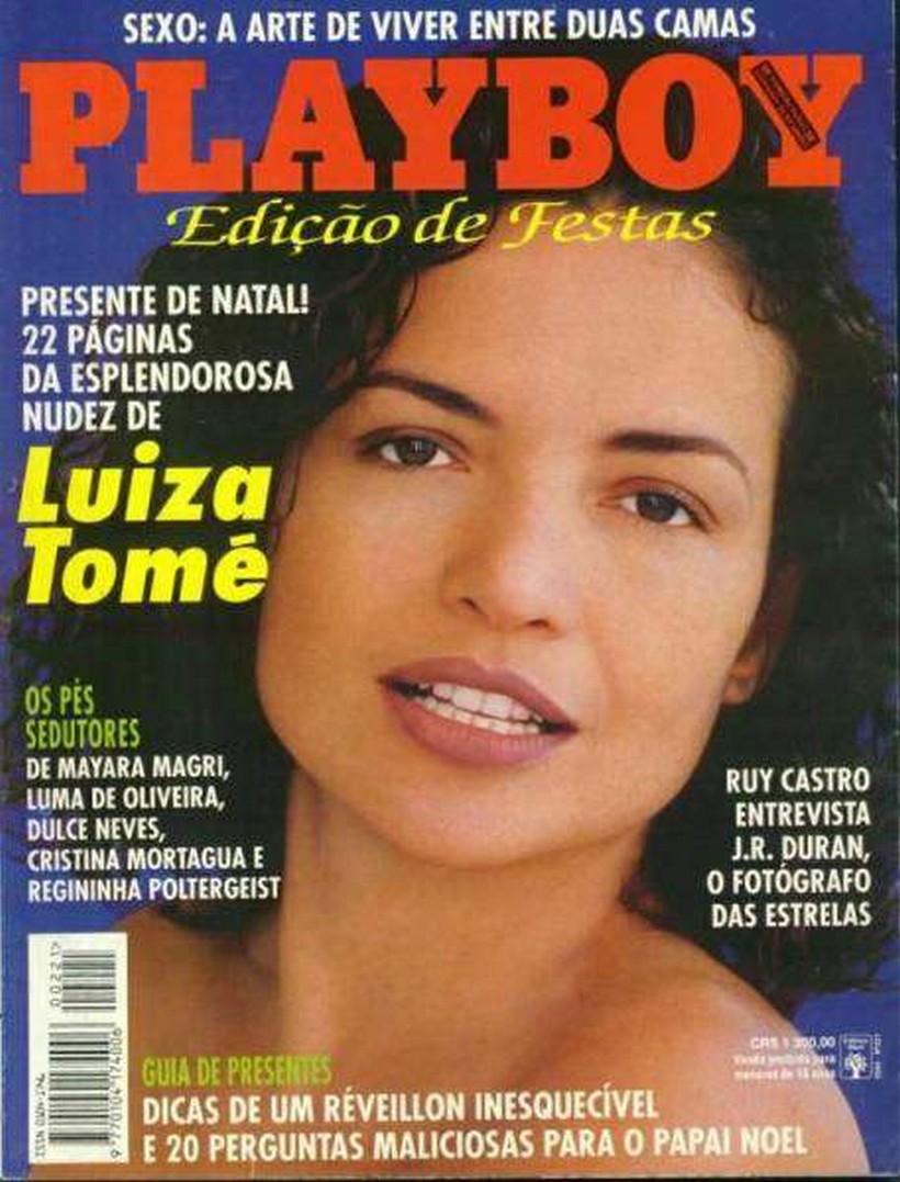 Luiza Tomé, estrela de Tieta, em ensaio sensual para a Playboy de dezembro de 1993, posando nua com elegância e charme. Luiza Tomé, estrela de Tieta, em ensaio sensual para a Playboy de dezembro de 1993, posando nua com elegância e charme.